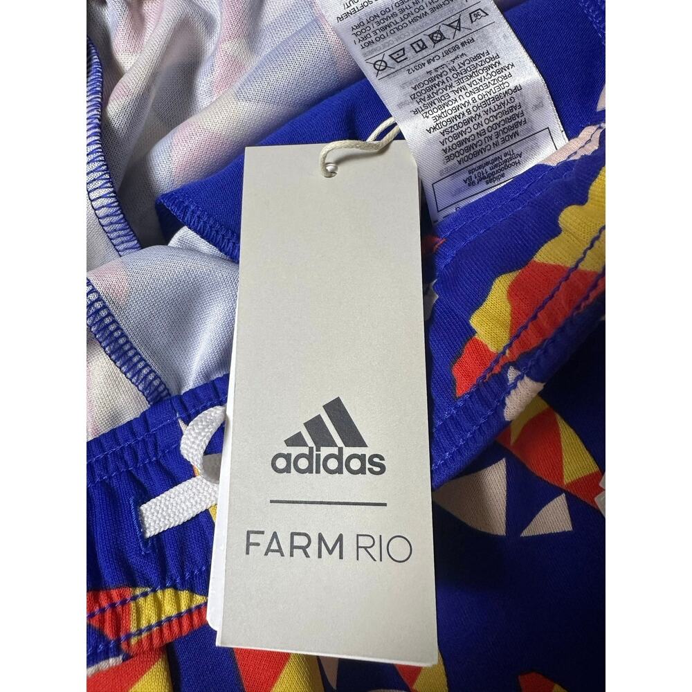 Adidas x Farm Rio Girl’s Blue Print Jogger Sweatpants - Picture 5 of 7